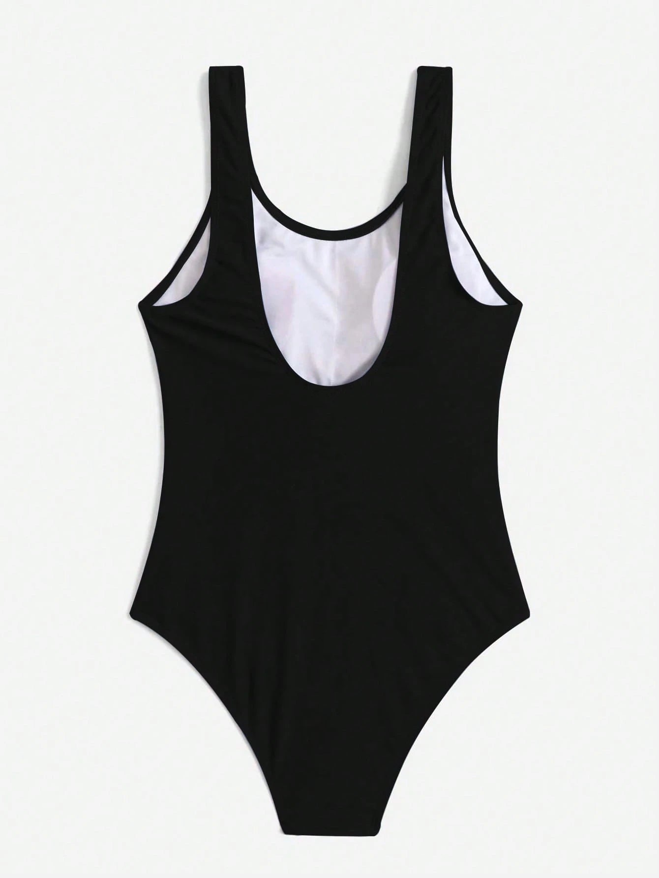 Swim Basics Women Solid Color Sleeveless Slim Fit One Piece Swimsuit, Summer Beach Vacation