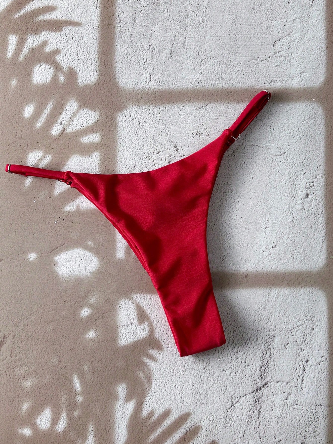Swim Chiccia 1 Pc Women Summer Plain Color Thong, Minimalist Design Bikini Bottom