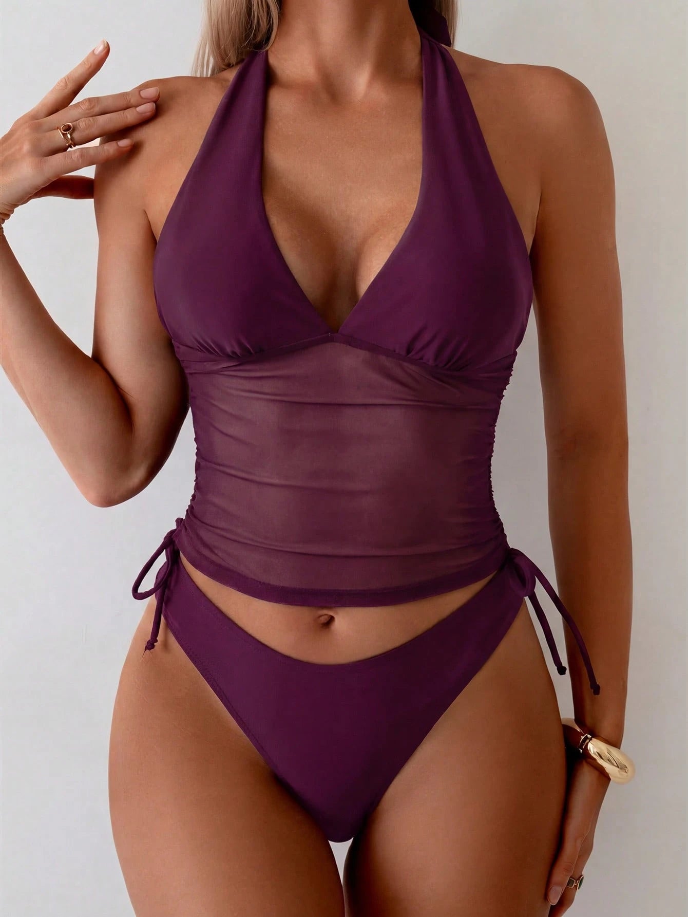 Swim Chiccia Women's 2 Pieces Bikini Set, Casual Vacation Style