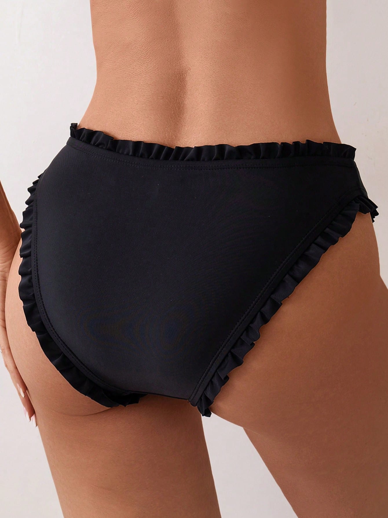 Swim Ladies' Solid Color Simple Style Swimwear Bottoms For Daily Use Summer
