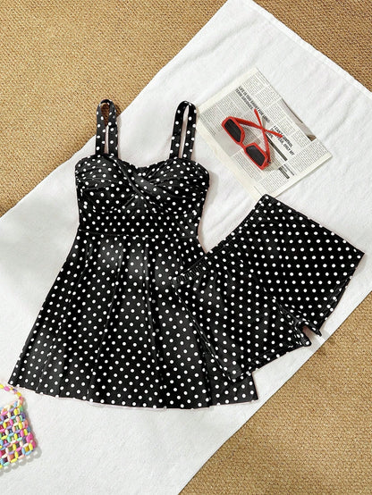 Swim Lushoire Plus Size Modest Women Beach Outfits, Slimming High-Quality Swimsuit For Vacation Hot Spring For Summer