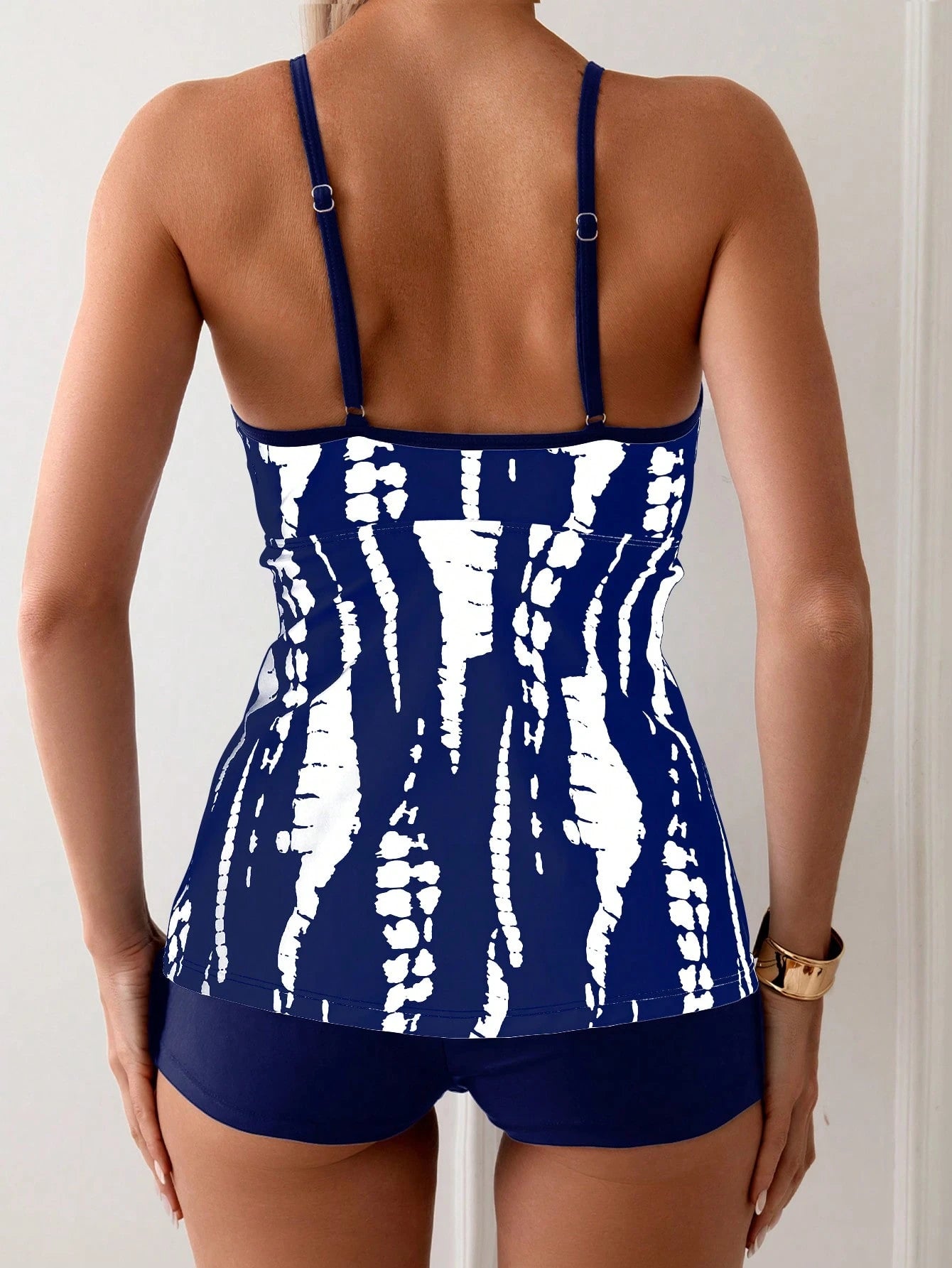 Swim Lushoire Tie Dye Shorts Tankini Summer Beach