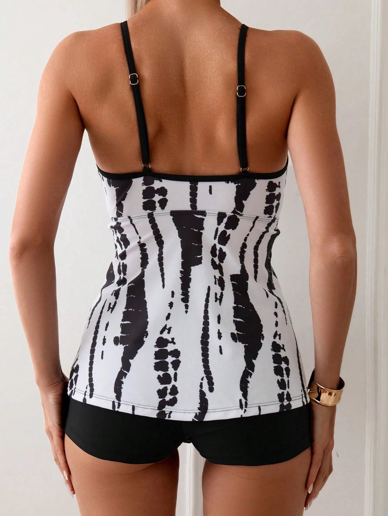 Swim Lushoire Tie Dye Shorts Tankini Summer Beach