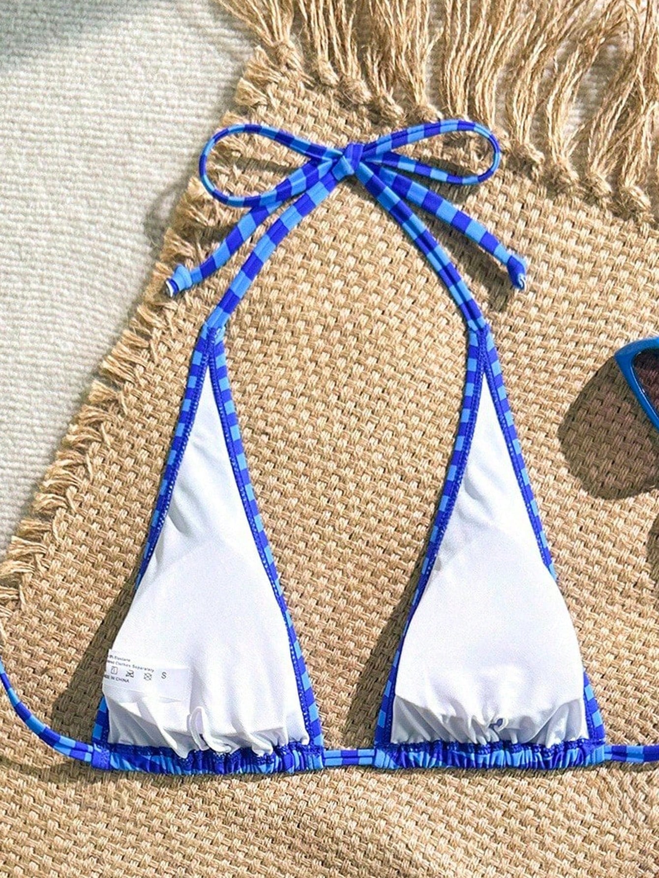 Swim Mod 1pc Women Striped Print Bikini Top