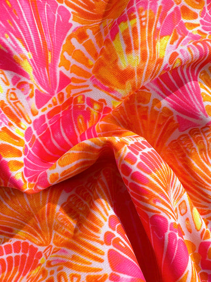 Swim Mod 2pcs/Set Women's Beach Bikini Set, Random Colorful Ocean Element & Shell Strap, Geometric Contrast Trim Design