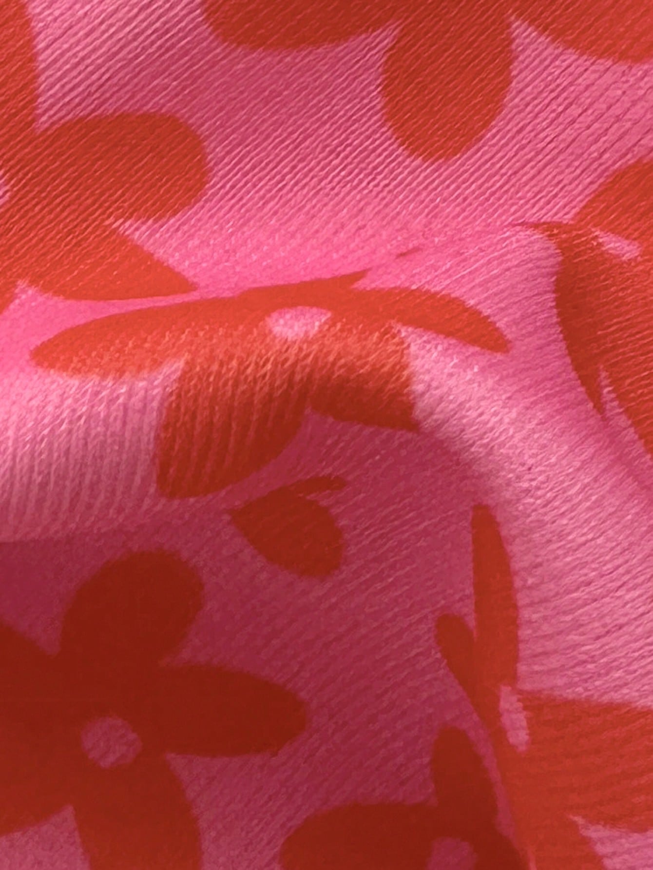 Swim Mod New Women's Swimsuit Set Summer New Beach Versatile 2-Piece Set Sweet Series Pink Bikini Set, Hot-Selling Pink Floral Flower Print, Light And Dark Pink Striped Contrast Trim Design, Adjustabl