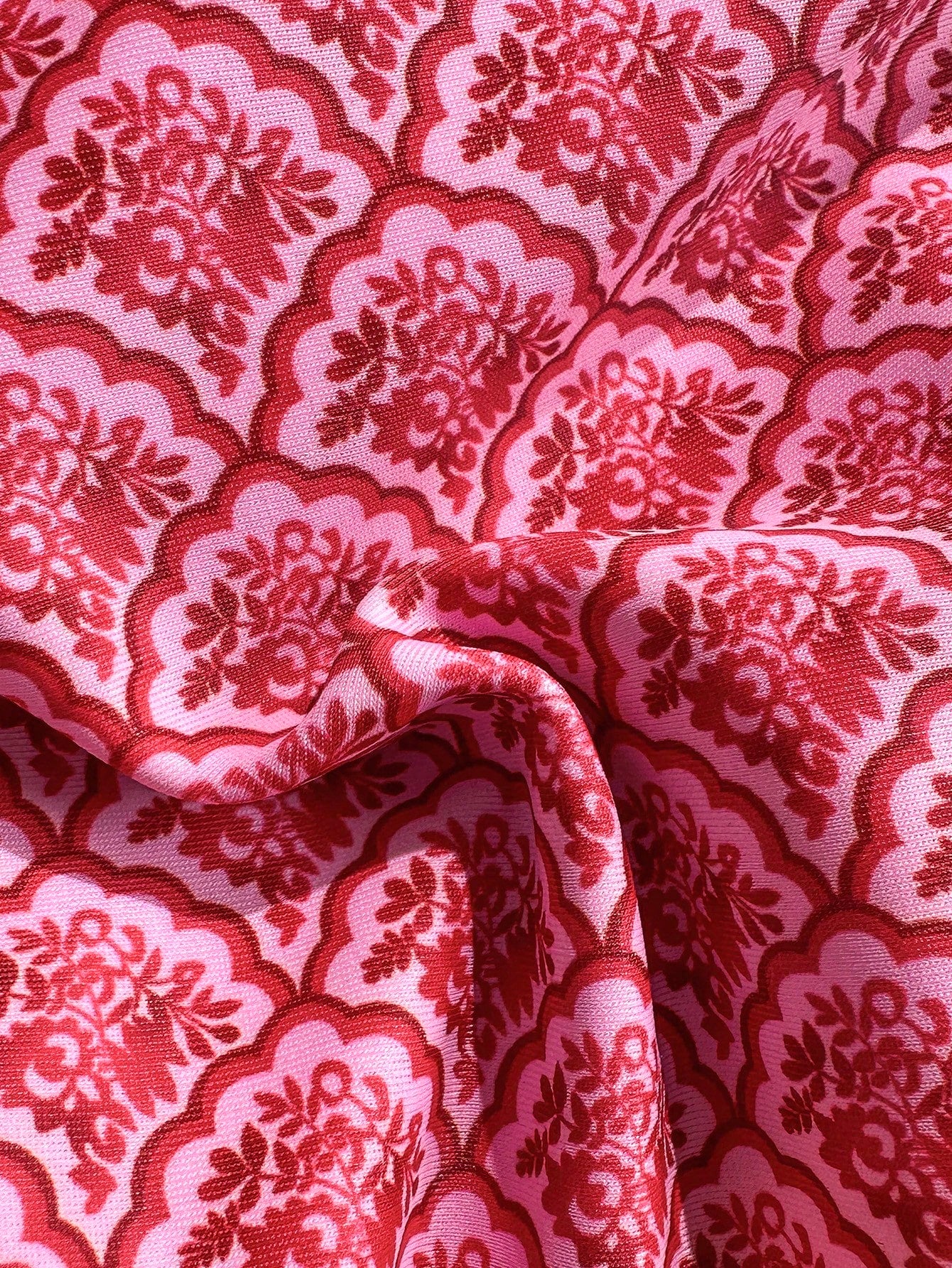 Swim Mod Random Print Wire-Free Push Up Cami Top And Side Tie Swim Bottoms Women 2 Pieces Swimsuit For Beach Summer Holiday Pink