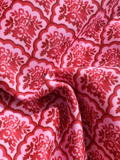 Swim Mod Random Print Wire-Free Push Up Cami Top And Side Tie Swim Bottoms Women 2 Pieces Swimsuit For Beach Summer Holiday Pink