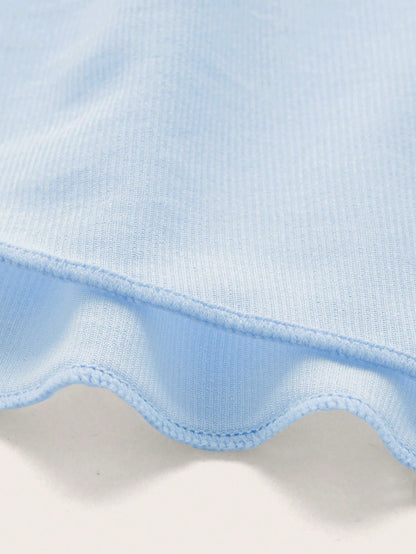 Swim Mod Summer Beach Solid Knot Side Cover Up Skirt