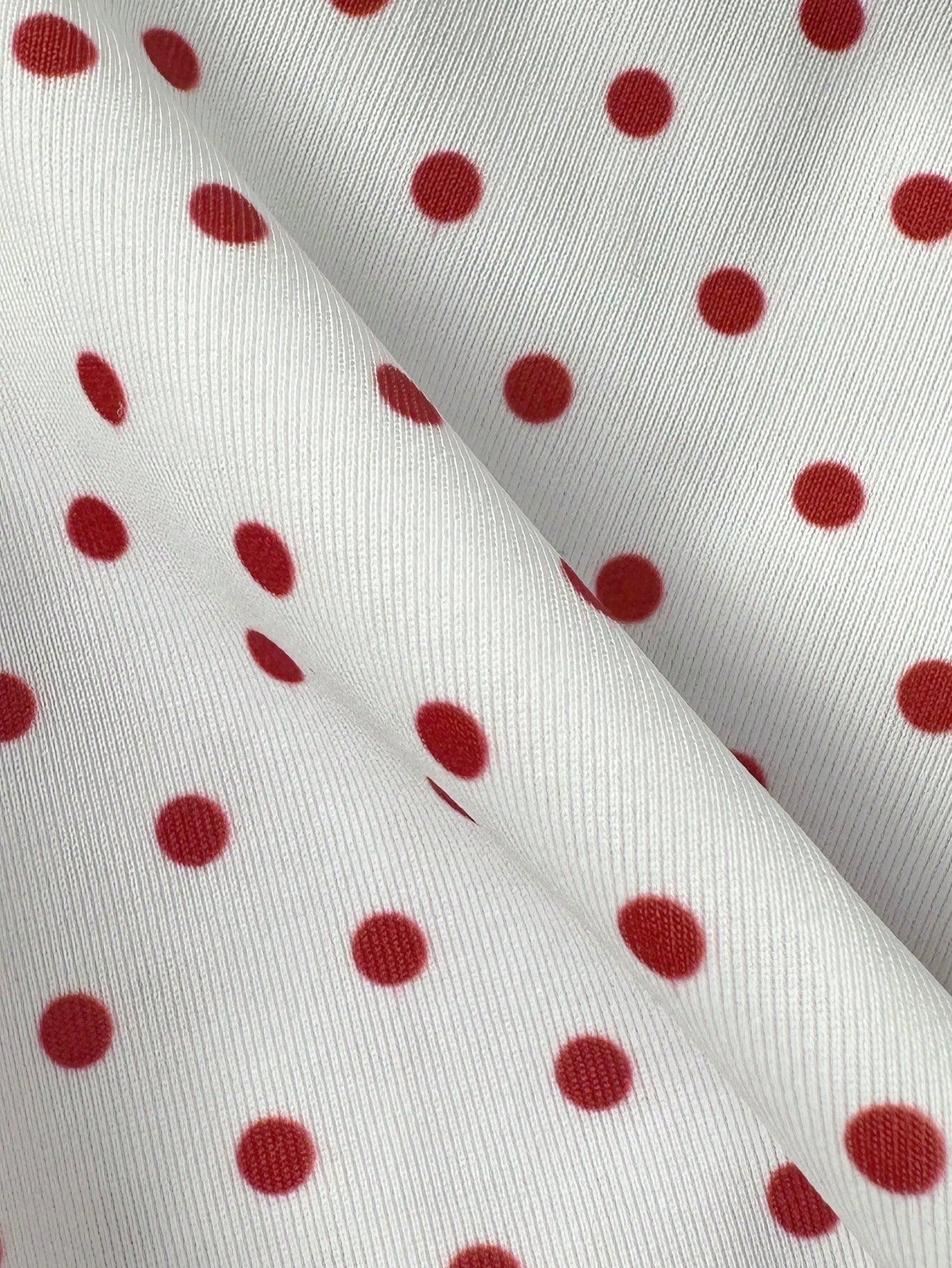 Swim Mod Women's Retro Red And White Polka Dot Bikini Set,2000s Micro Triangle Top & Super Skirt,Summer Holiday Pool Party Sweet Vintage Swimwear