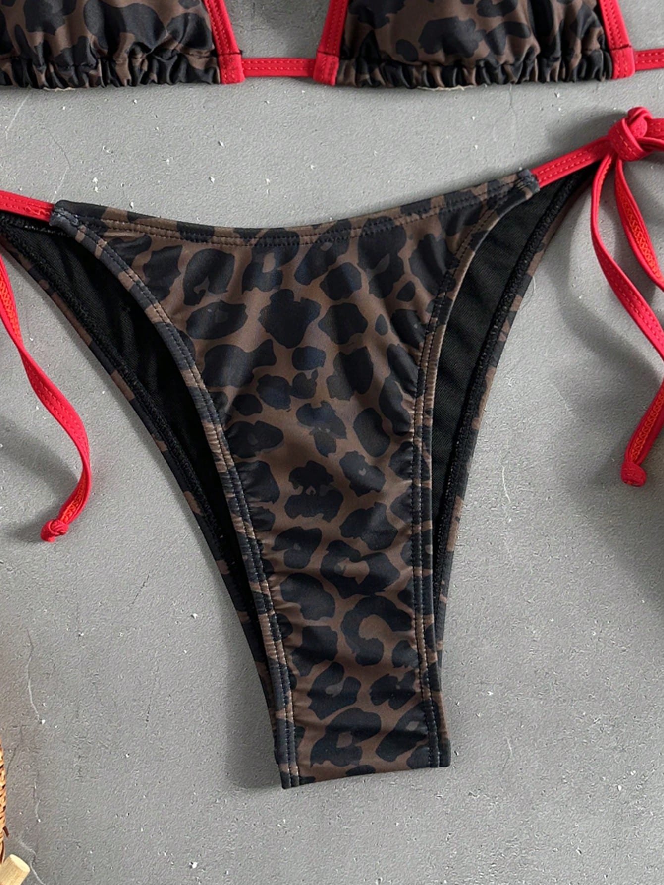 Swim Mod Women's Tropical Polka Dot Print Bikini Two Pieces Bikini Set Set, Casual Holiday