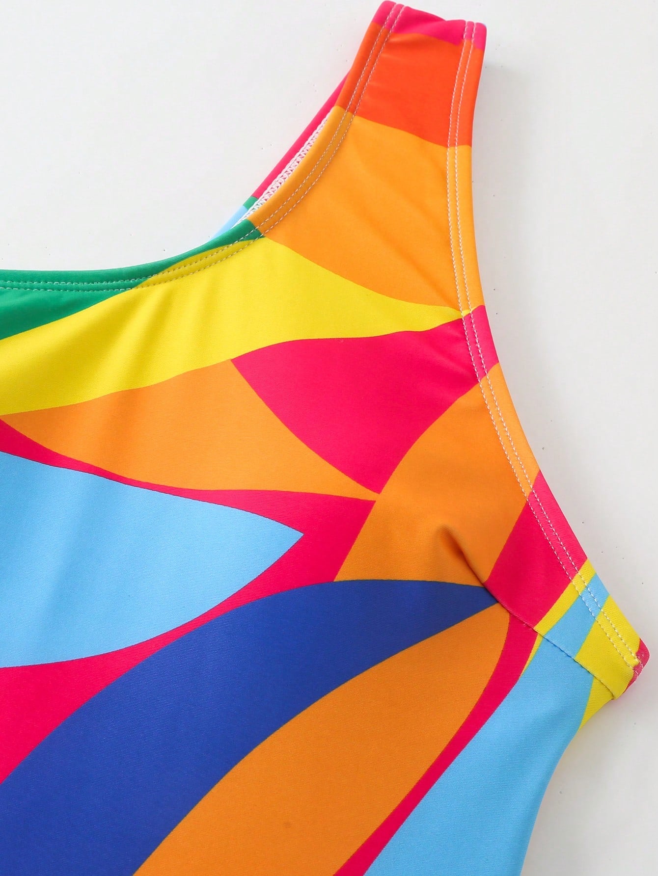 Swim Oasis Women's Printed Beachwear One Shoulder Monokini Swimsuit And Tie Front Swim Skirt Outfit,Summer Beach