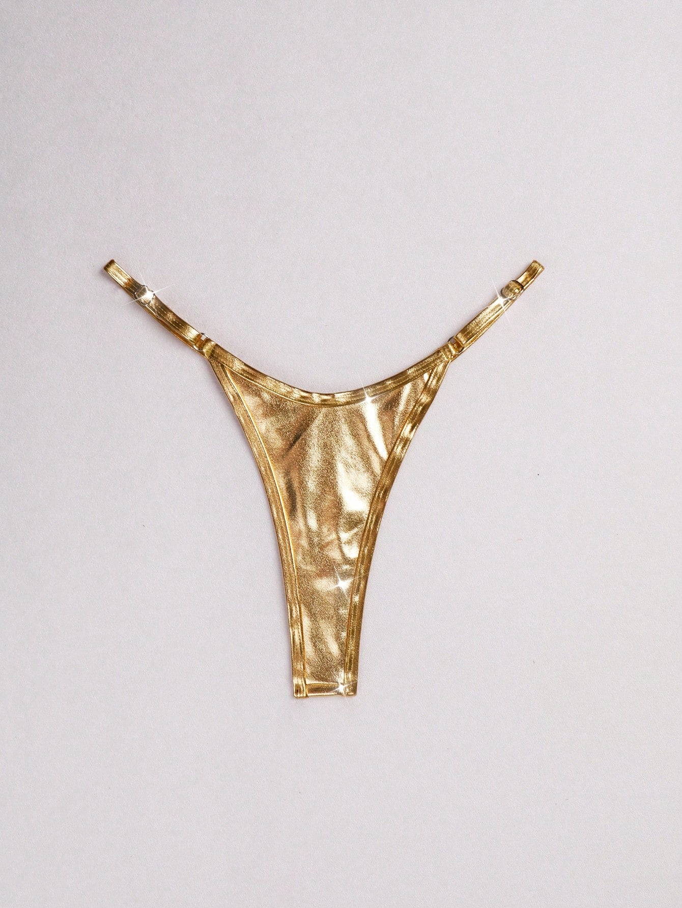 Swim Summer Beach Metallic Bikini Bottom