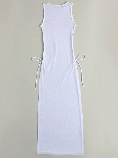 Swim Summer Beach Sheer Mesh Cover Up Without Bikini Set