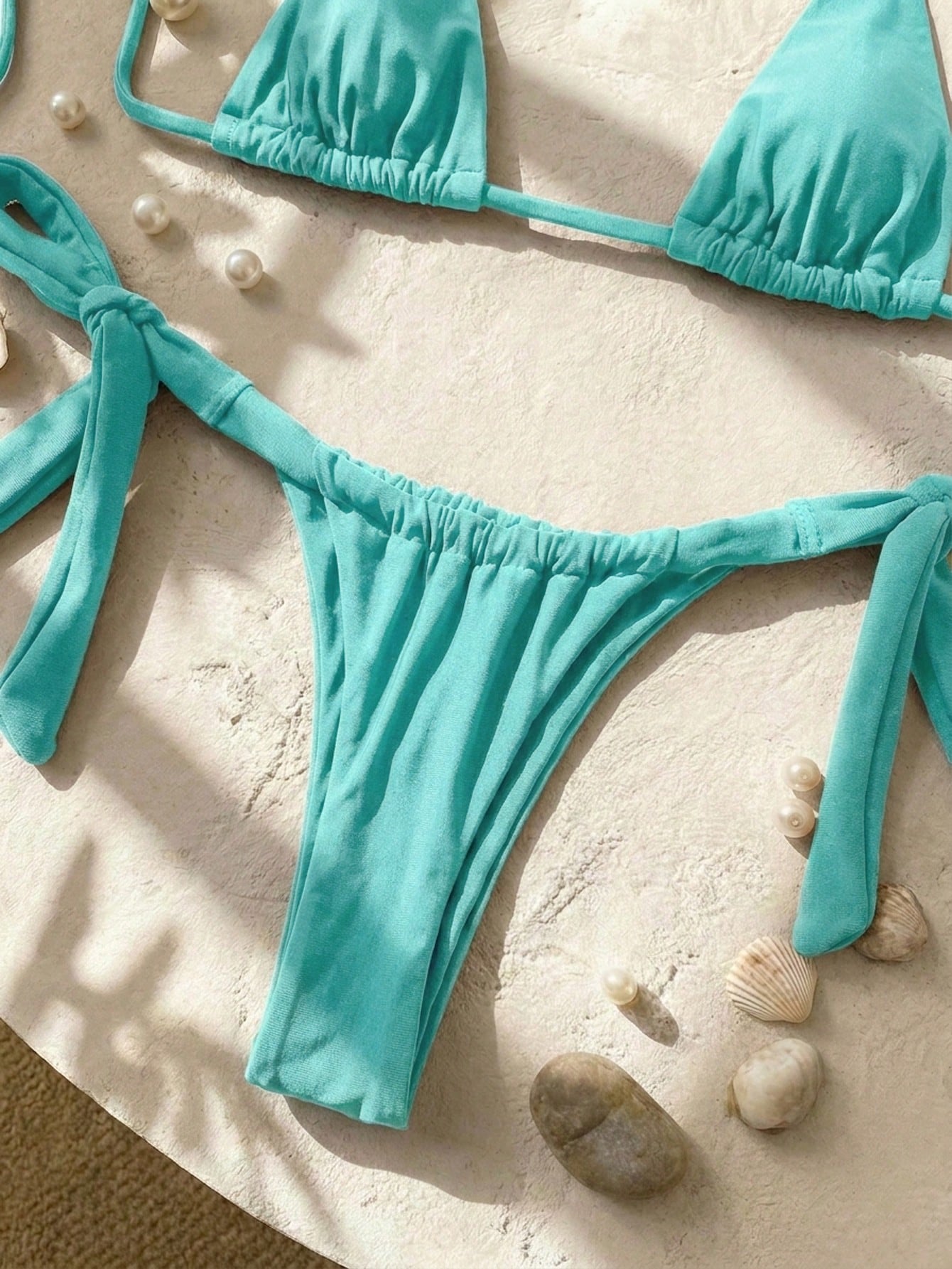 Swim SXY Sexy Mini Cup Bowknot Strap Women Swimwear Set