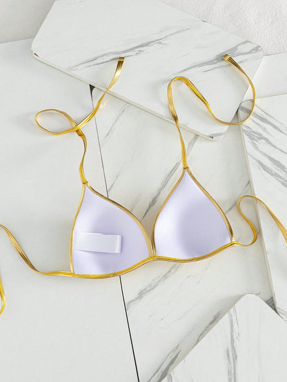 Swim SXY Summer Springbreak New Halter Neck Supportive Sexy Elegant Vacation Beach Pool Party Women Swimwear Top