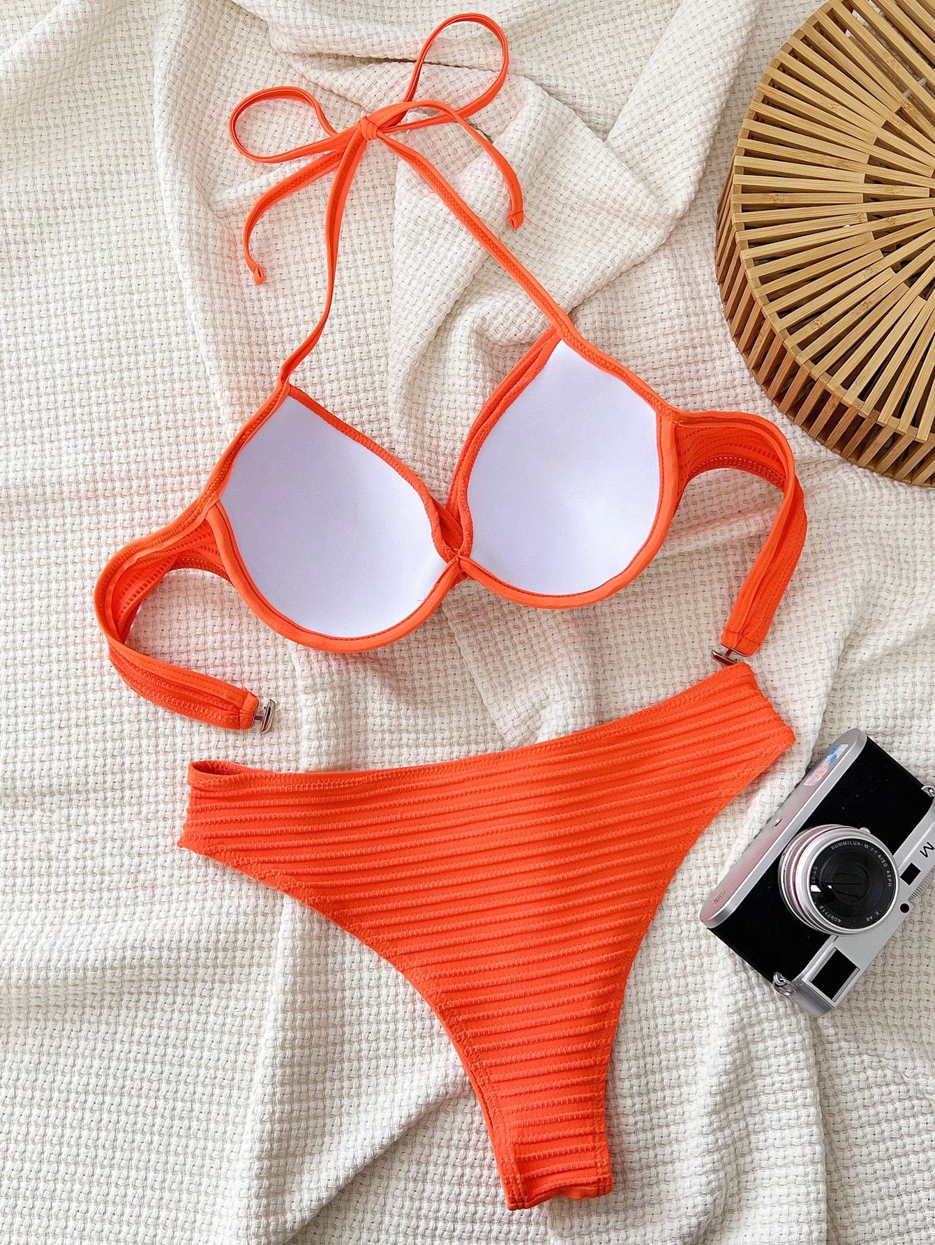 Swim SXY Women's Solid Color Bikini With Push-Up And Underwire Summer