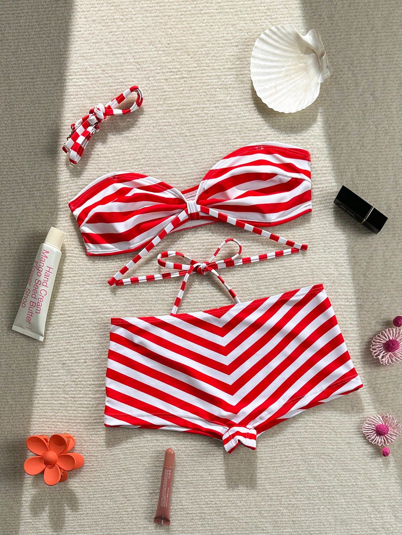Swim SXY Women's Striped Sexy Bikini Two Pieces Swimwear, Suitable For Beach, Holiday, Mother's Day, Summer