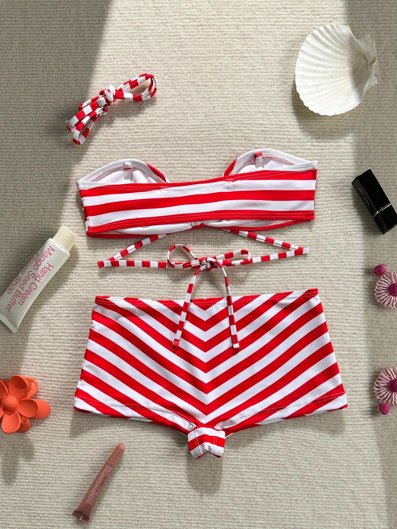 Swim SXY Women's Striped Sexy Bikini Two Pieces Swimwear, Suitable For Beach, Holiday, Mother's Day, Summer