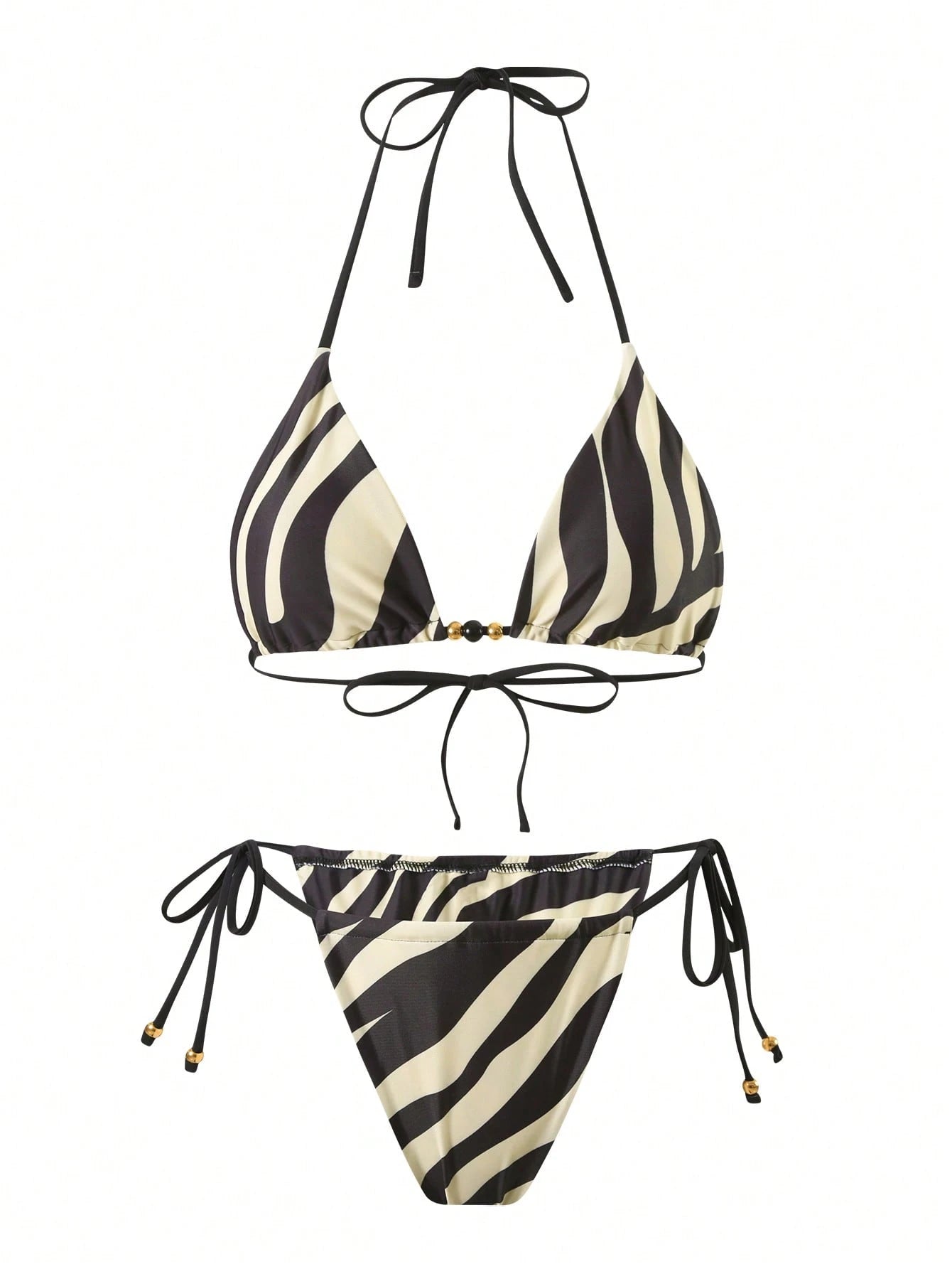 Swim SXY Women Sexy Zebra Print Holiday Suit 3 PiecesSwimwear Set: Beach Dress + Bikini For Summer Beach Vacation