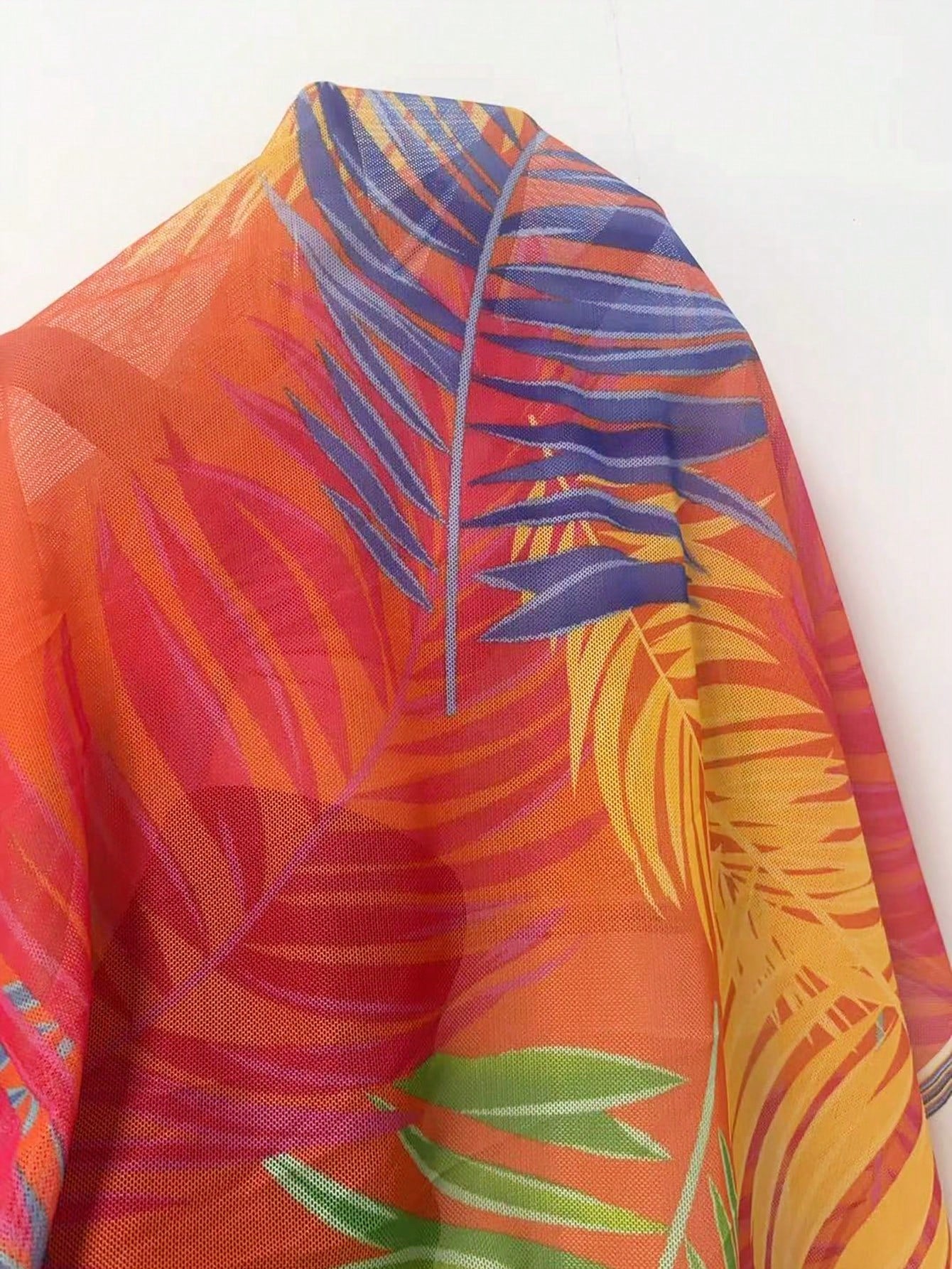 Swim Vcay Beach Dresses For Women Women's Tropical Plants Print Beach Cover Up Summer, Carnival
