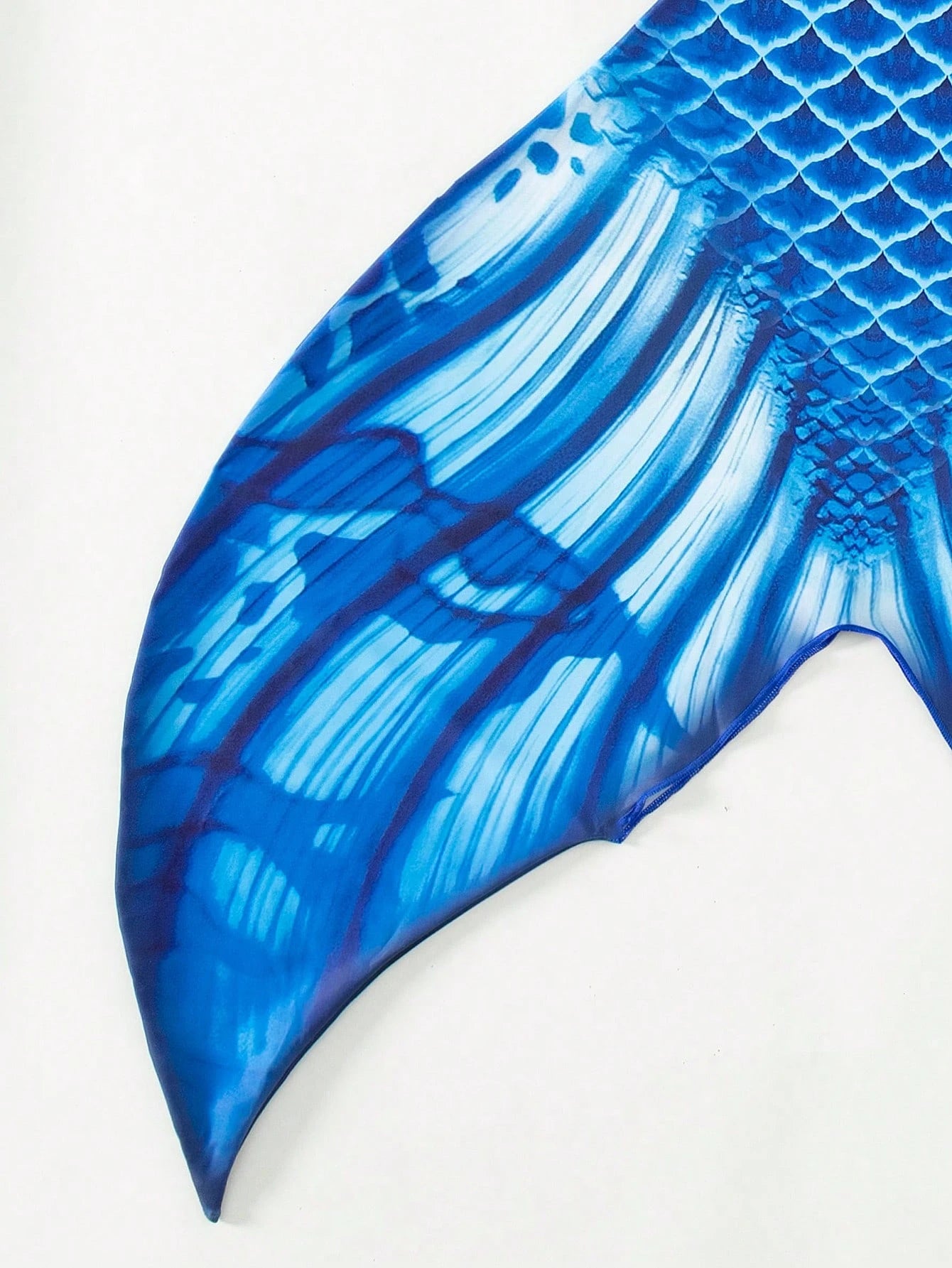 Swim Vcay Fish Scales Print Mermaid Tail Skirt,Summer Beach