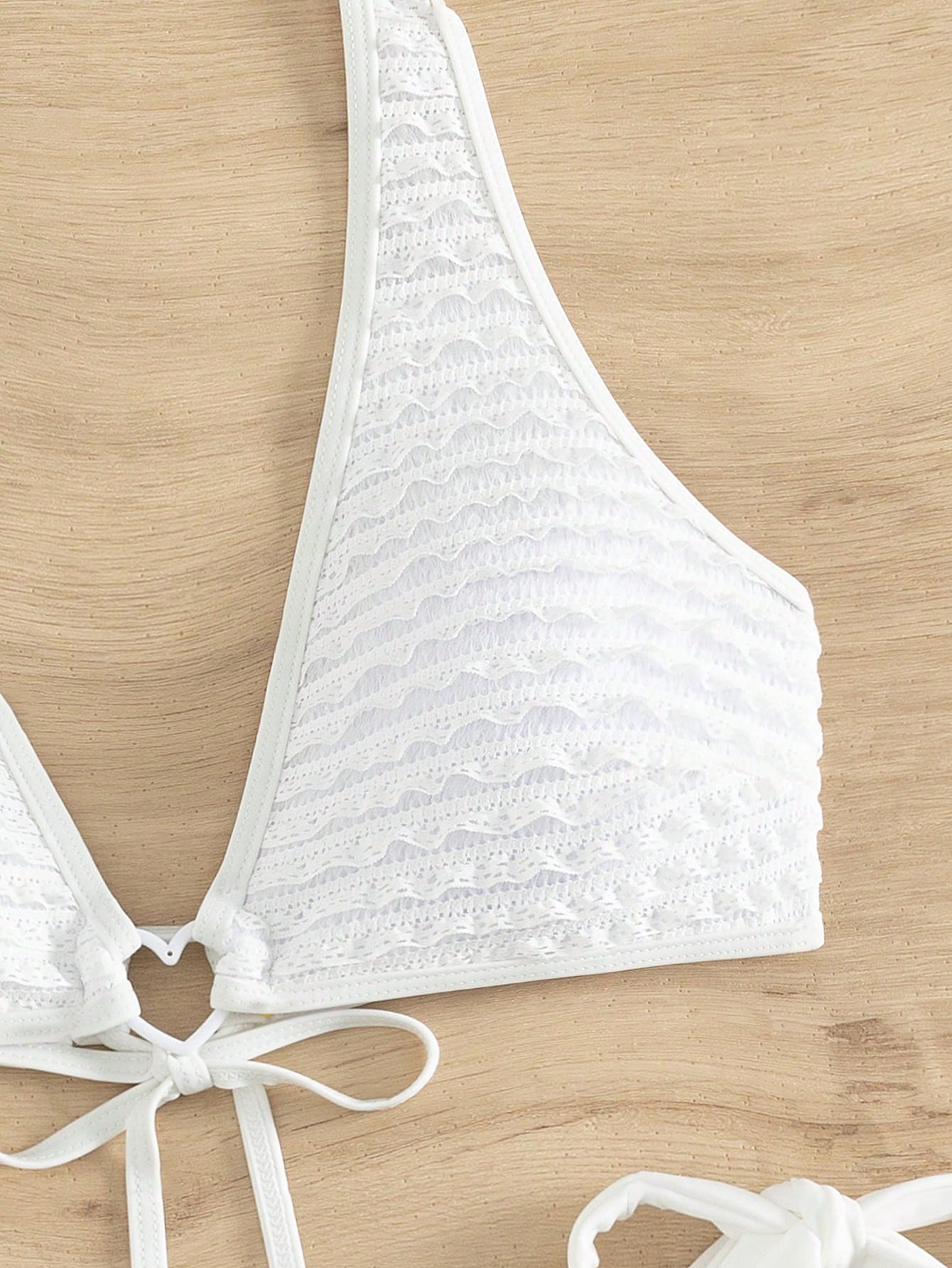 Swim Vcay Heart Ring Linked Halter Bikini Set,Summer Beach