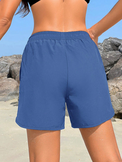 Swim Vcay Ladies' Solid Color Basic Beach Pants For Everyday Wear Summer