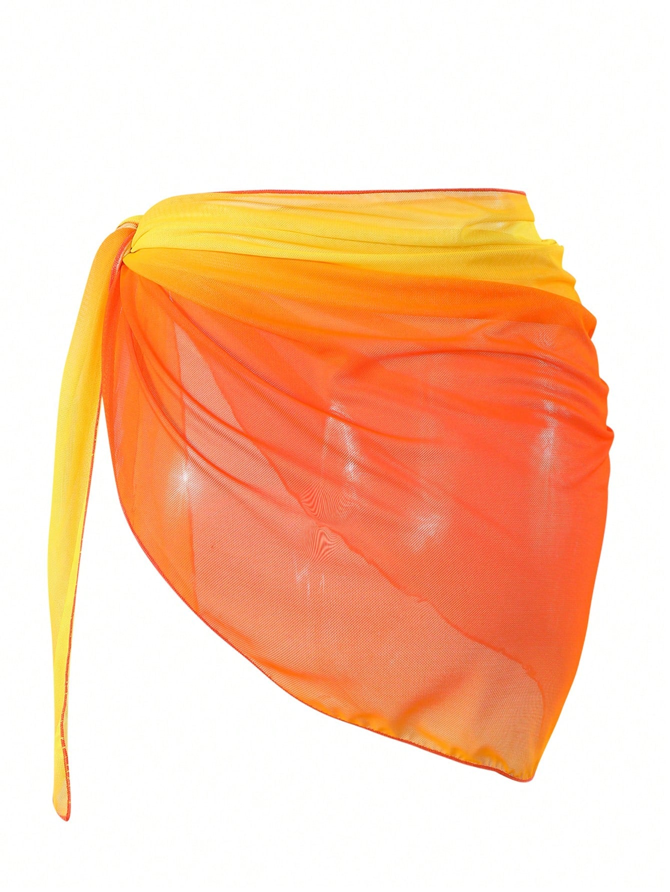 Swim Vcay Ombre Mesh Tie-Up Cover-Up Skirt Summer