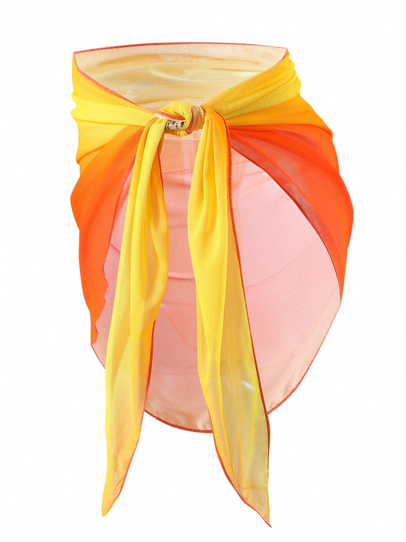 Swim Vcay Ombre Mesh Tie-Up Cover-Up Skirt Summer