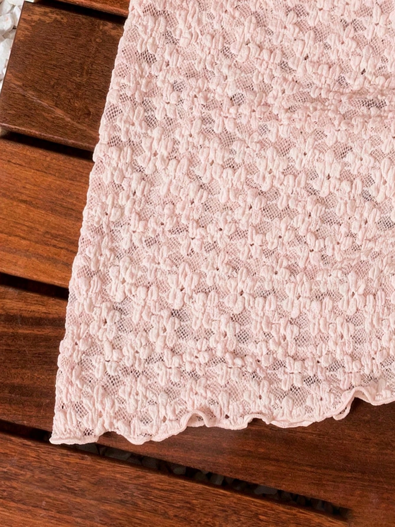 Swim Vcay Regular Length White Sheer Fabric Cover Up For Women Casual Style With Knot Detail