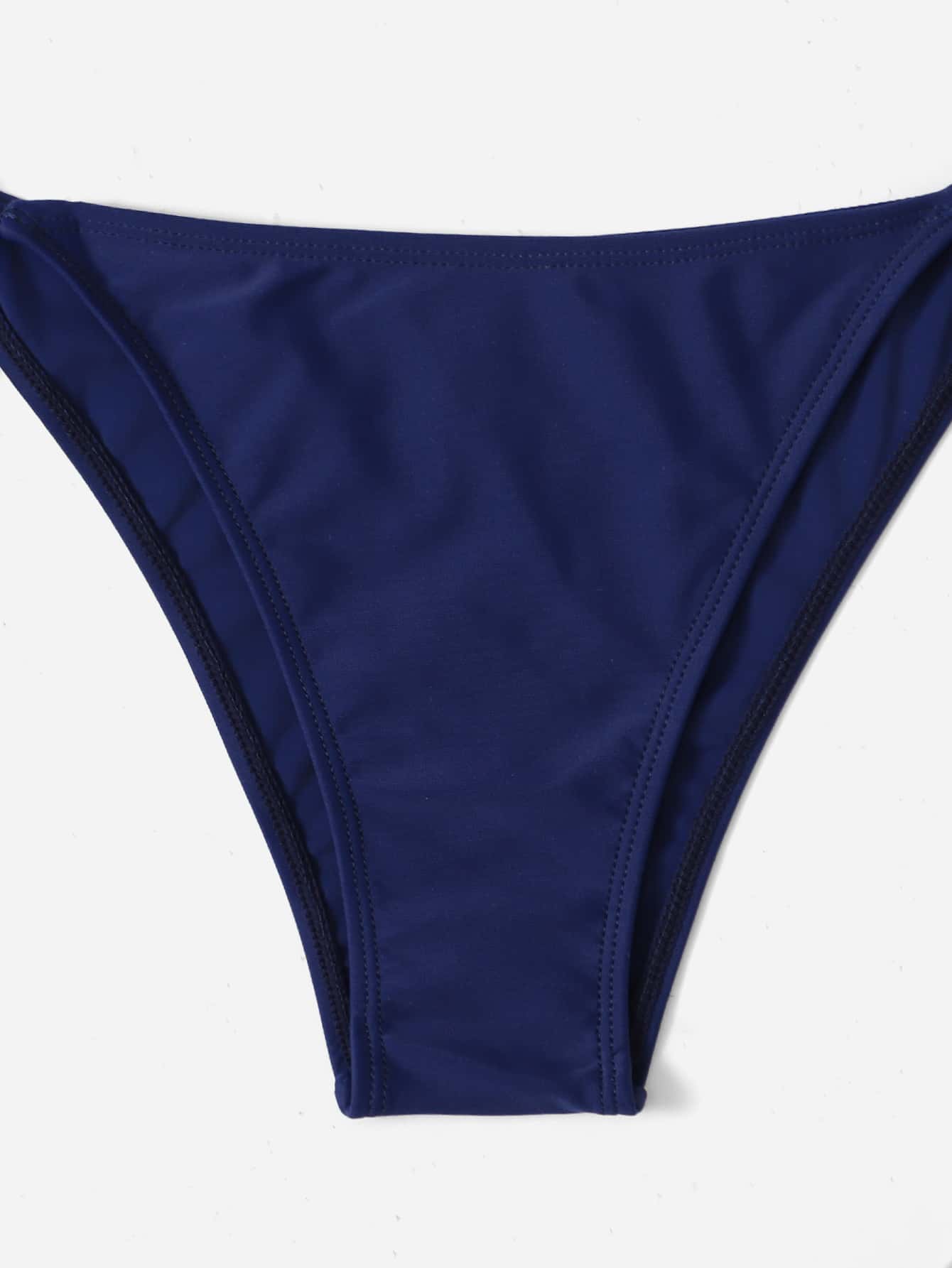 Swim Vcay Summer Beach Plain Halter Bikini