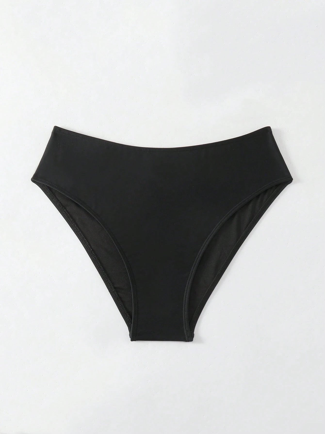 Swim Vcay Summer Beach Solid Color Simple Bikini Bottoms