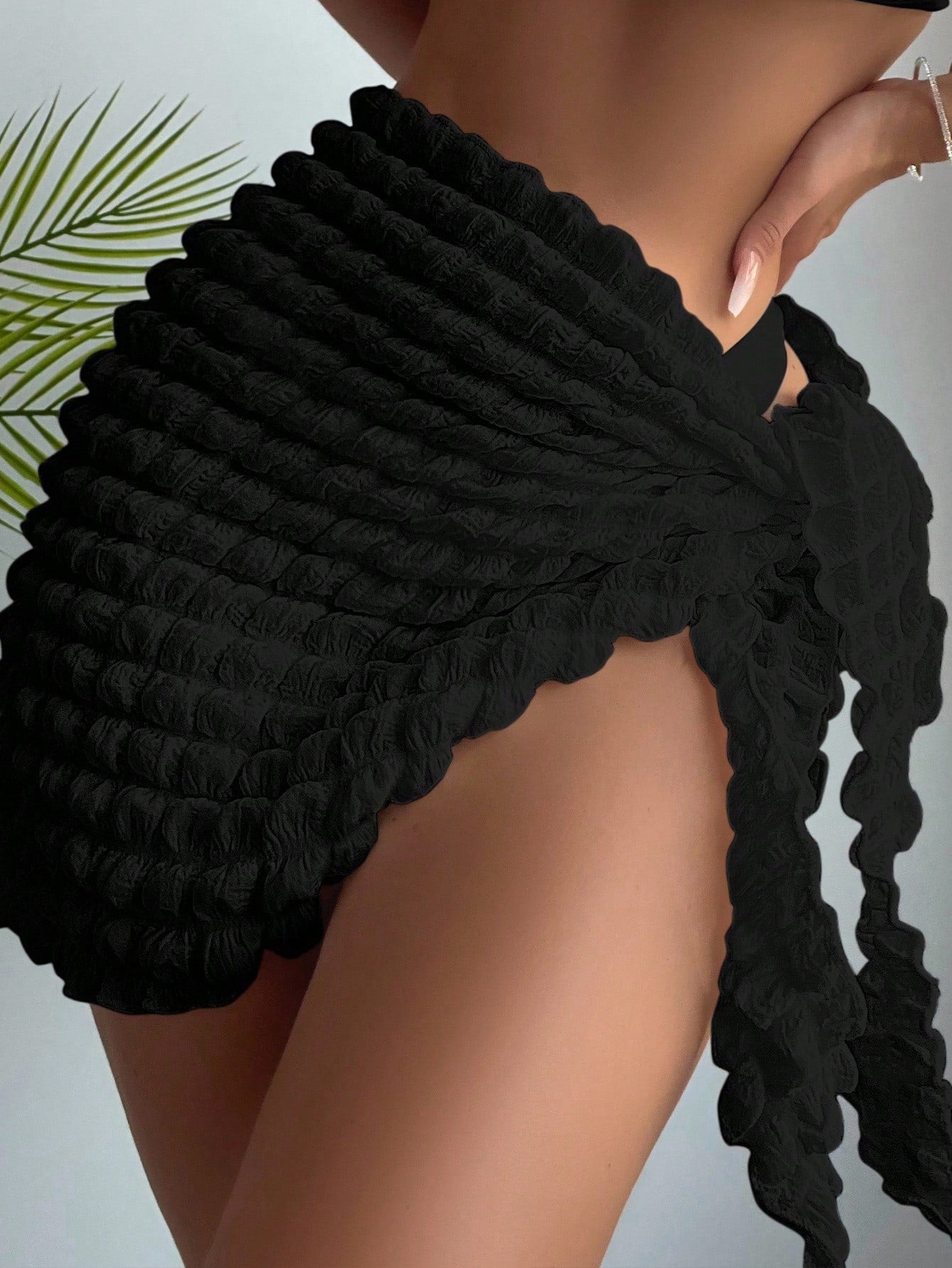 Swim Vcay Summer Beach Women's Wrap Tie Front Cover Up Music Festival