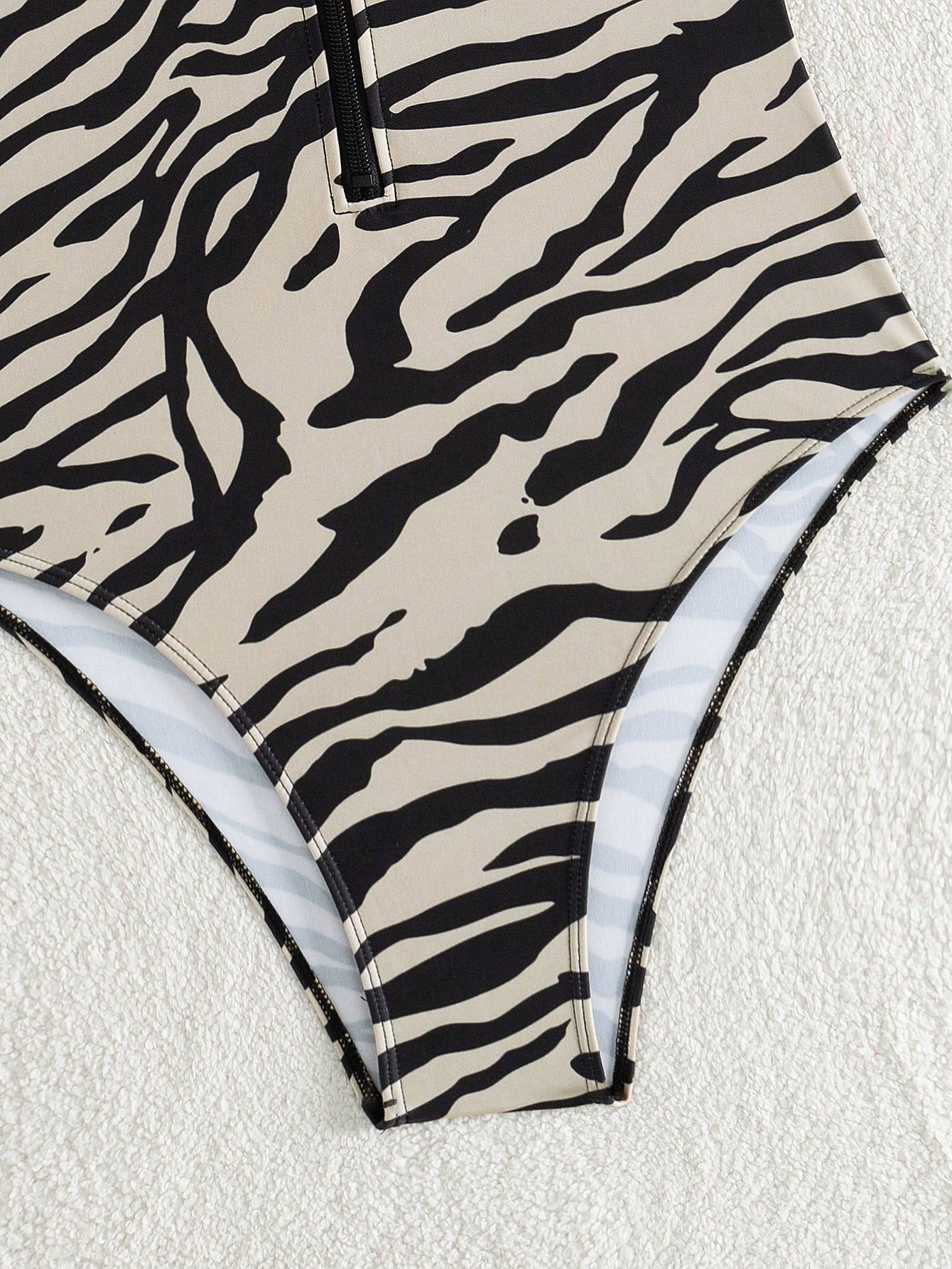 Swim Vcay Summer Women's One-Piece Swimsuit Random Print Tight Zipper Sexy Beach Halloween Store Celebration One-Piece Swimsuit