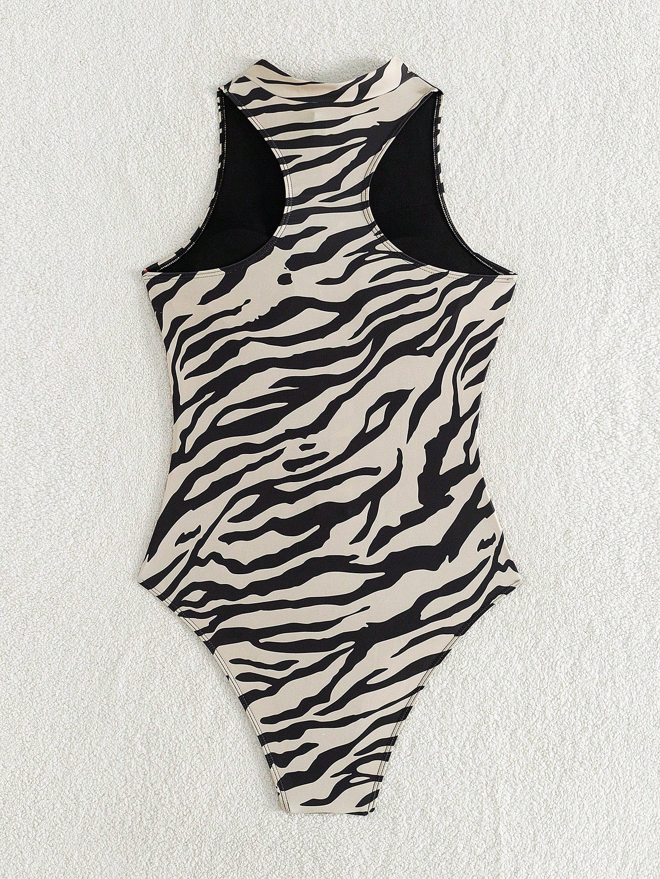 Swim Vcay Summer Women's One-Piece Swimsuit Random Print Tight Zipper Sexy Beach Halloween Store Celebration One-Piece Swimsuit
