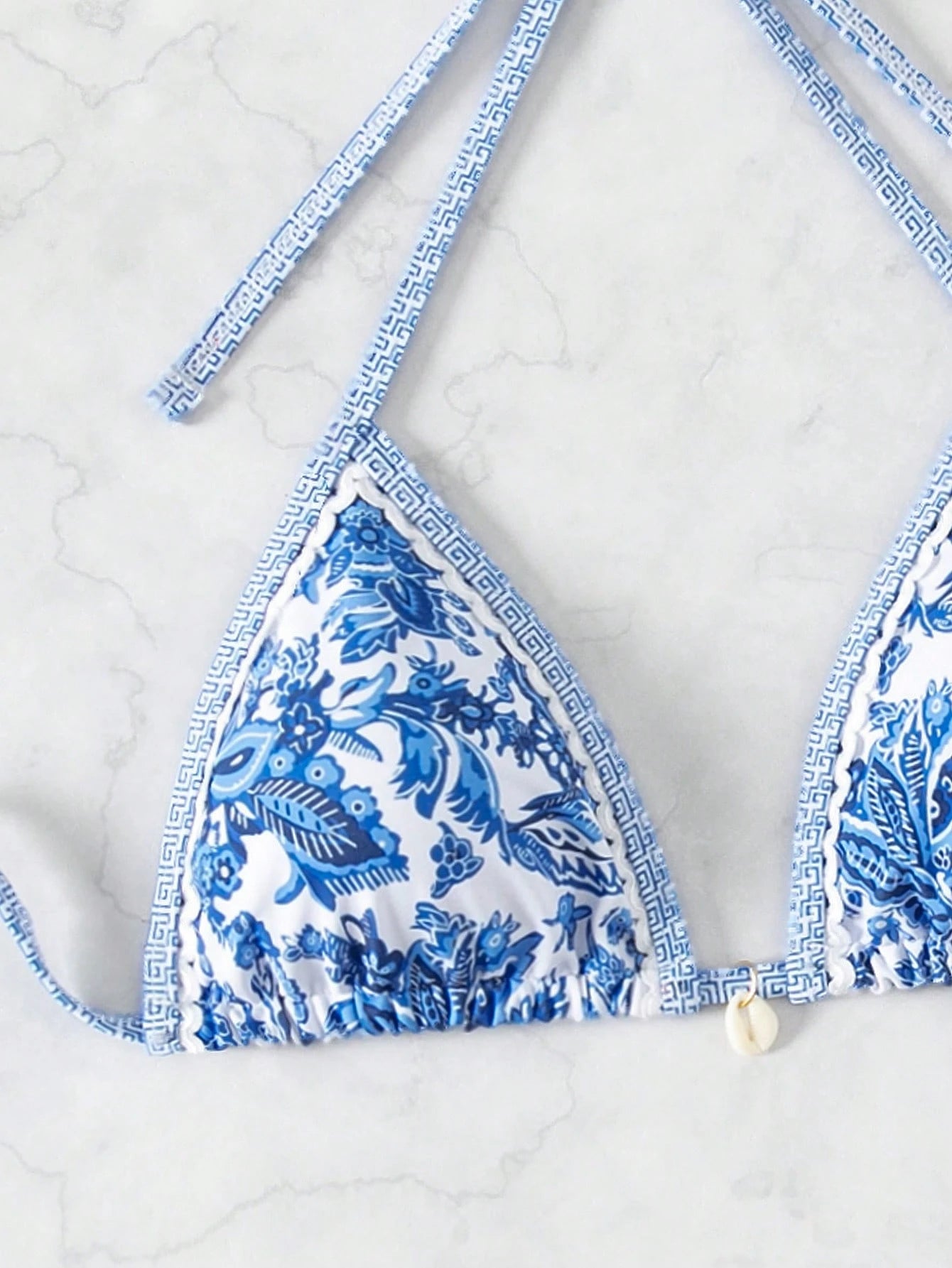 Swim Vcay Swimsuits For Woman Summer Beach 3pcs/Set Women's Random Printed Bikini Set