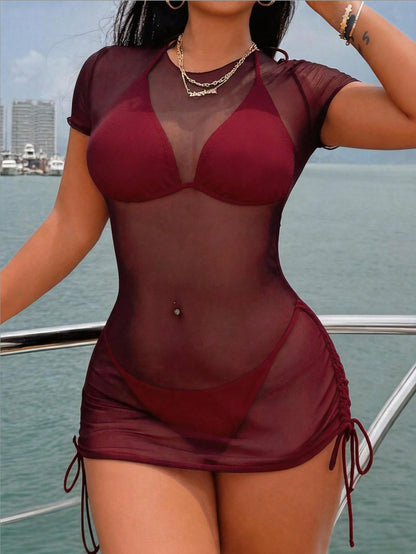 Swim Vcay Women's Sheer Sexy Swimsuit Cover-Up