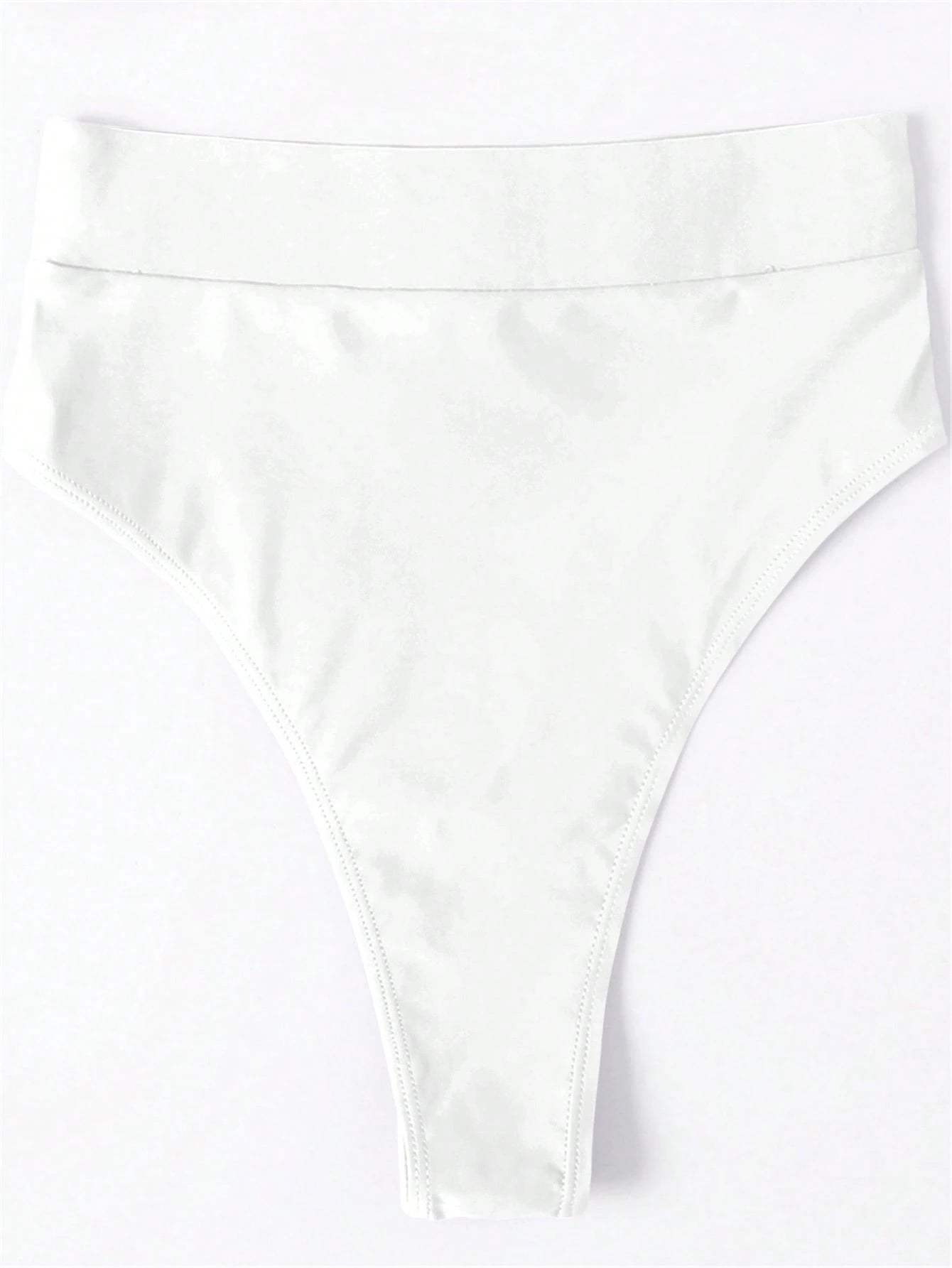 Swim Vcay Women's Solid Color Bikini Bottom For Summer Beach Vacation