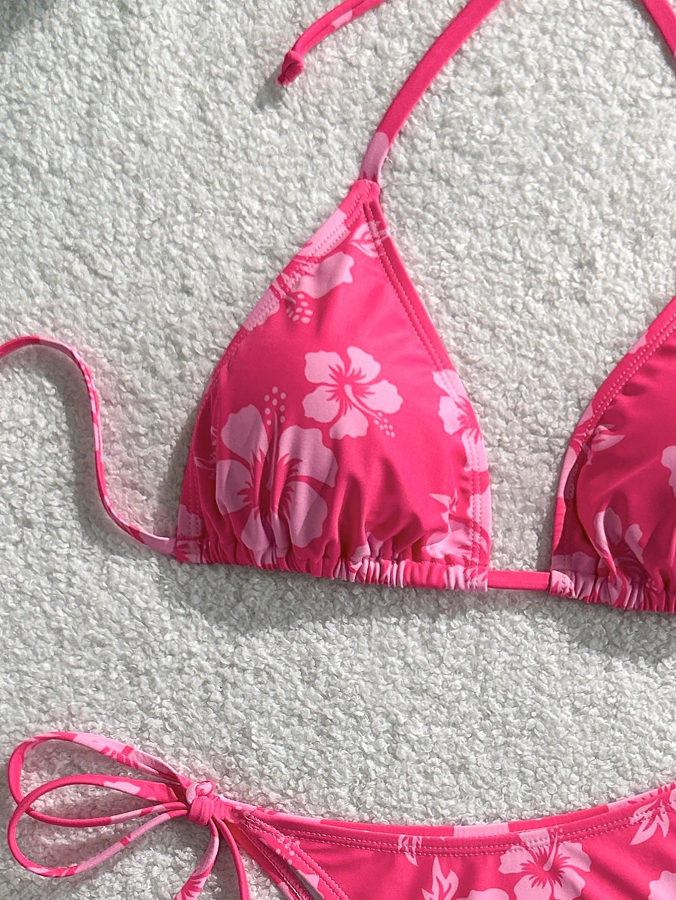 Swim Vcay Women's Tropical Print Two Pieces Bikini Set, Casual Holiday