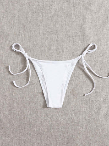 Swim Women Summer Beach Solid Simple Daily Swimwear Bikini Bottom