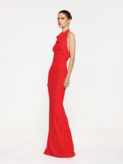 Sydney Gown - Cherry Red - SHOPJAUS - JAUS