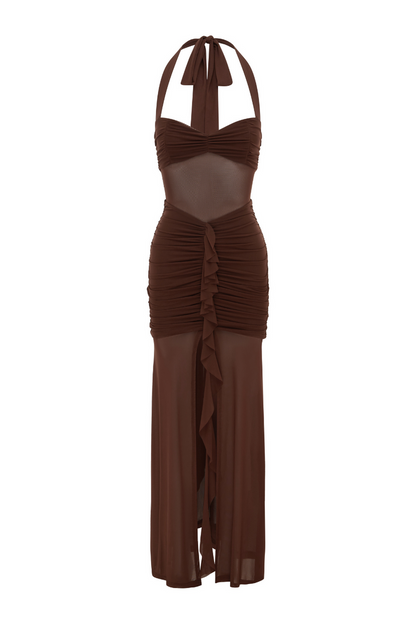 Tallula Maxi Dress - Espresso - SHOPJAUS - JAUS