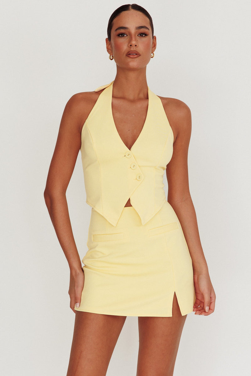 Tasman Vest Top  - Lemon - SHOPJAUS - JAUS