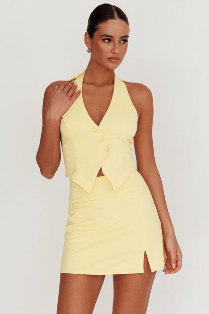 Tasman Vest Top  - Lemon - SHOPJAUS - JAUS