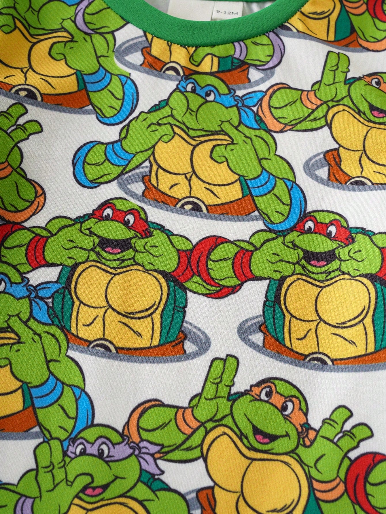 TEENAGE MUTANT NINJA TURTLES| Baby Boy Cartoon Print Casual Everyday Romper