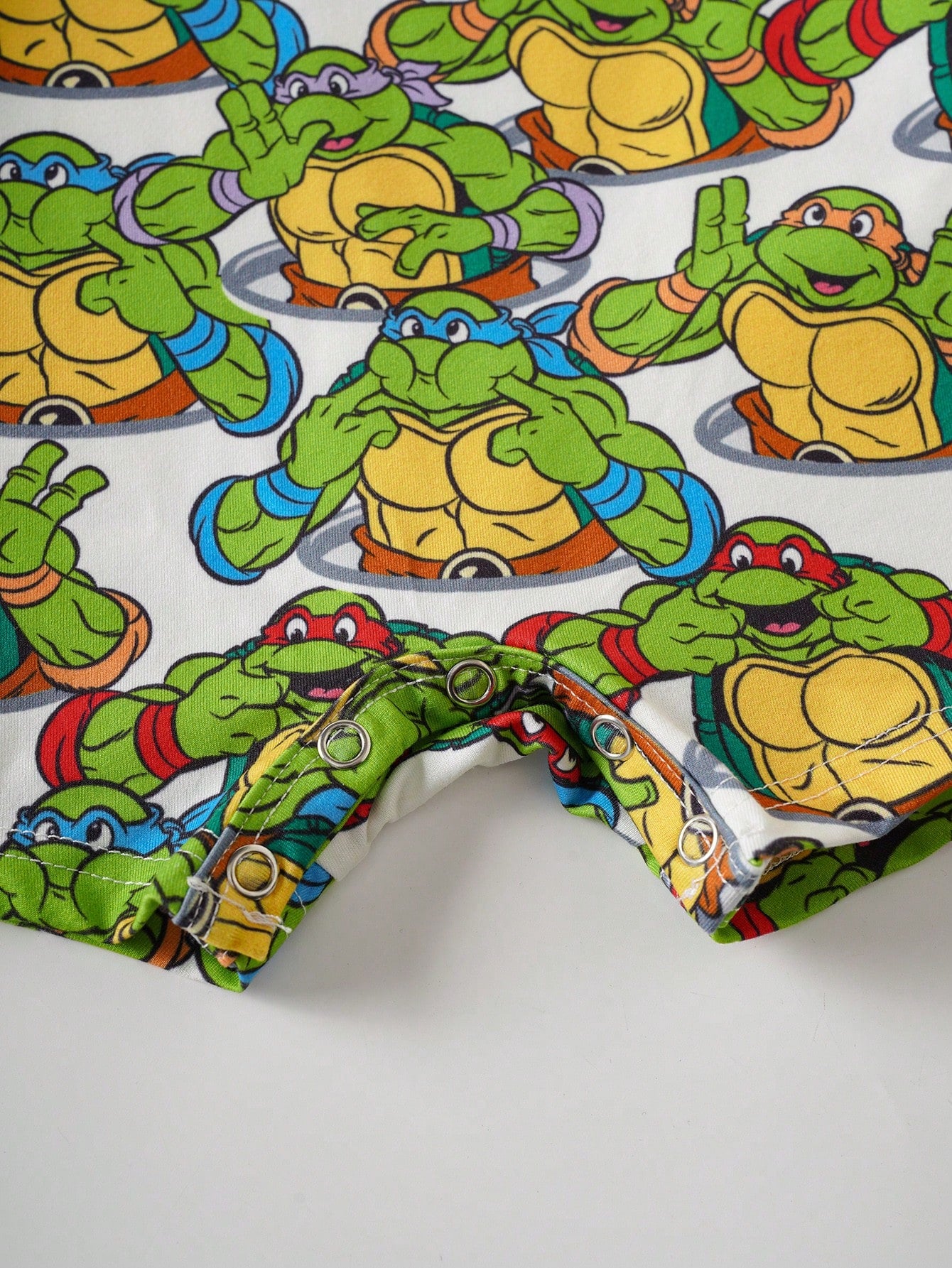 TEENAGE MUTANT NINJA TURTLES| Baby Boy Cartoon Print Casual Everyday Romper