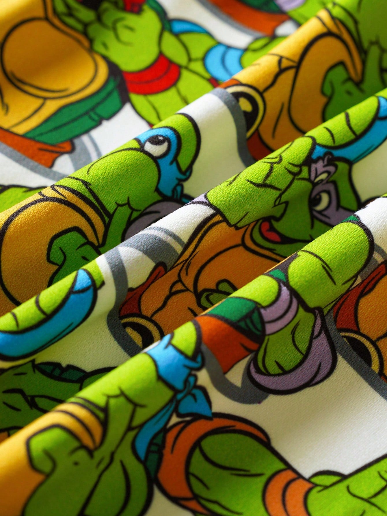 TEENAGE MUTANT NINJA TURTLES| Baby Boy Cool Cartoon Turtle Print Color-Blocking Cuff Long Sleeve Jumpsuit Fall Winter