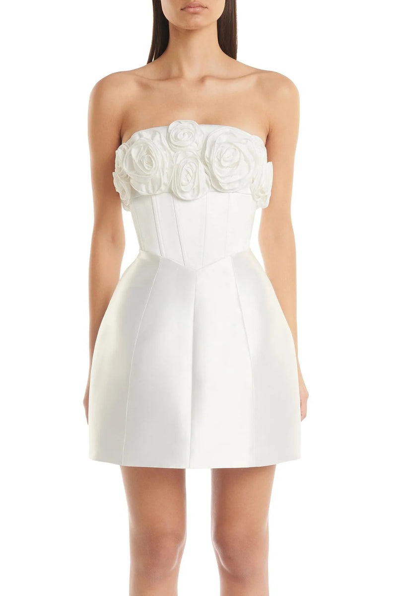 Tehanni Dress - White - SHOPJAUS - JAUS