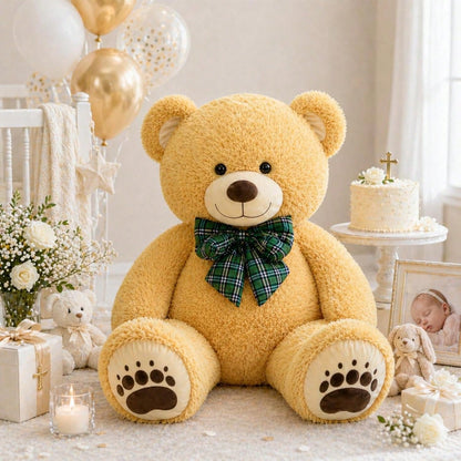Tezituor Giant Teddy Bear Stuffed Animal 4ft-Classic Big Teddy Bear-Brown Large Stuffed Bear Plush Toys For Kid Christmas Birthday-Gift For Girlfriend